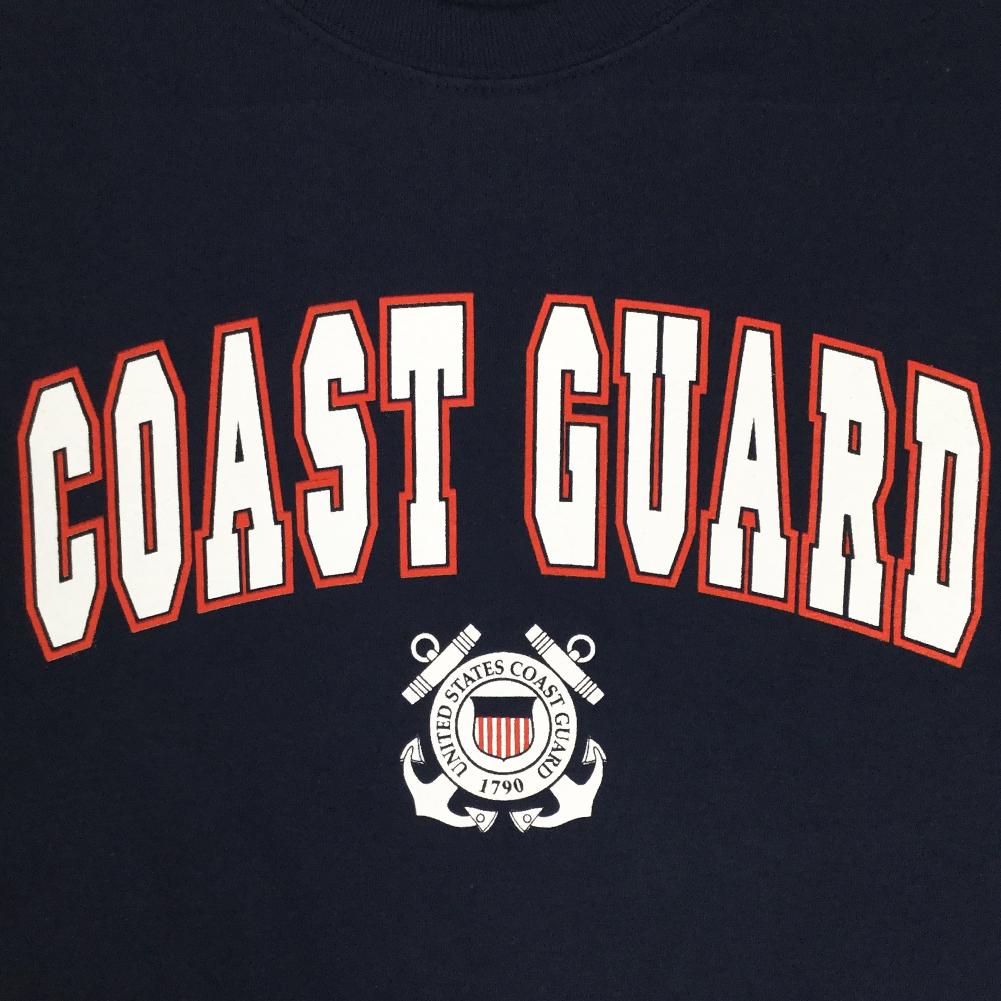 Coast Guard Arch Seal Long Sleeve T-Shirt (Navy)