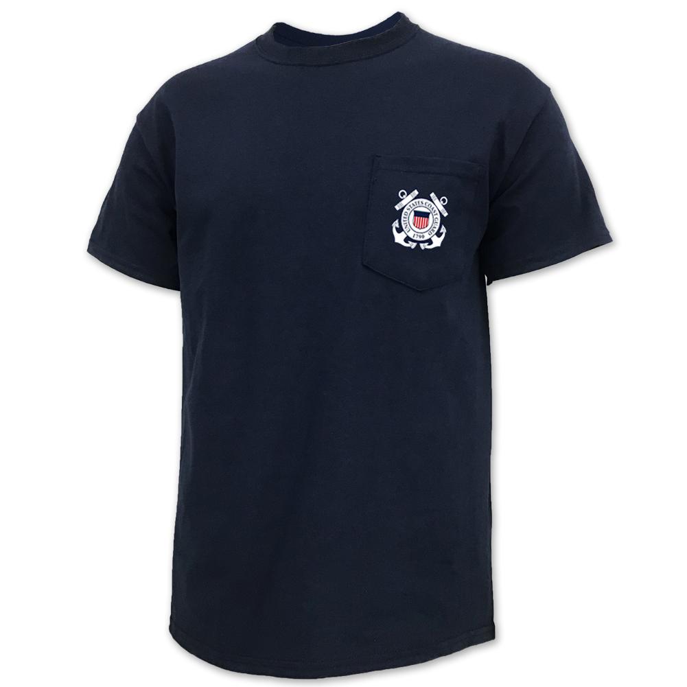 Coast Guard Seal Logo Pocket T-Shirt
