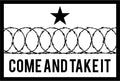 Come And Take It Texas Border Wall Barbed Wire - 3" Sticker