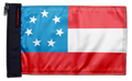 1st Confederate 7 Star 12"x18" Forever Wave Flag for Golf Carts