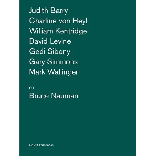 Artists on Bruce Nauman - Paperback