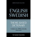 Theme-based dictionary British English-Swedish - 5000 words - Paperback