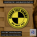 Crash Test Dummy Funny Morale Patch | Made in USA | VELCRO® Brand Hook Backing