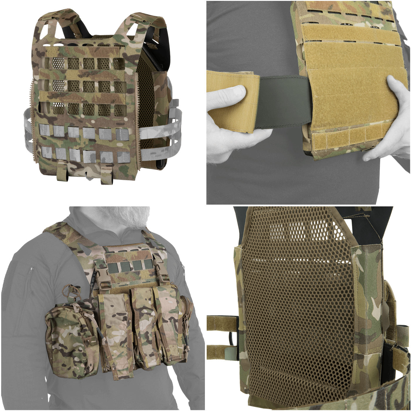 Crye Airlite SPC Swimmer - Lightweight Plate Carrier w/ Body Armor Ventilation (Like-New)