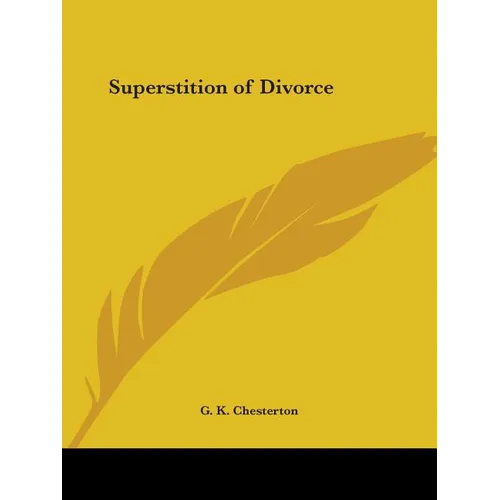Superstition of Divorce - Paperback