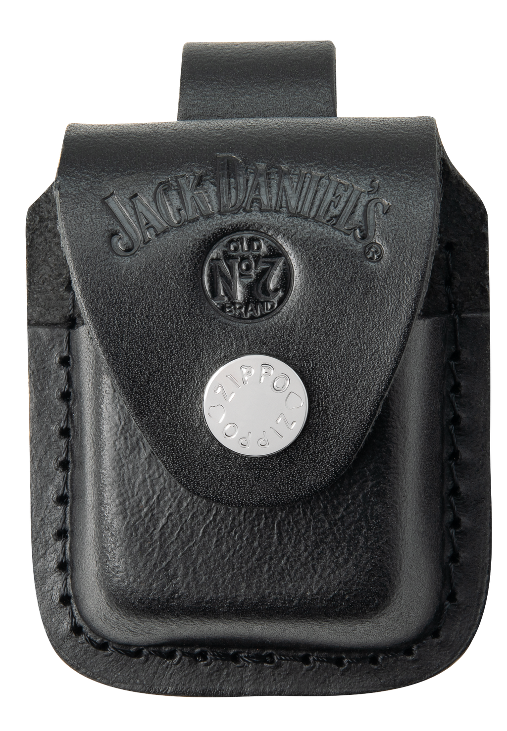 Zippo Jack Daniels Black Matte Lighter and Pouch Gift Set #48460