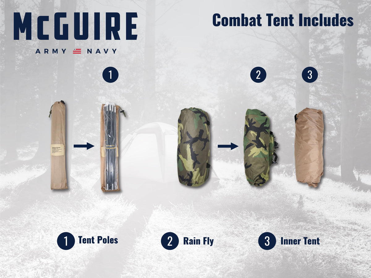 Two Person Combat, USGI - Woodland Camo Used