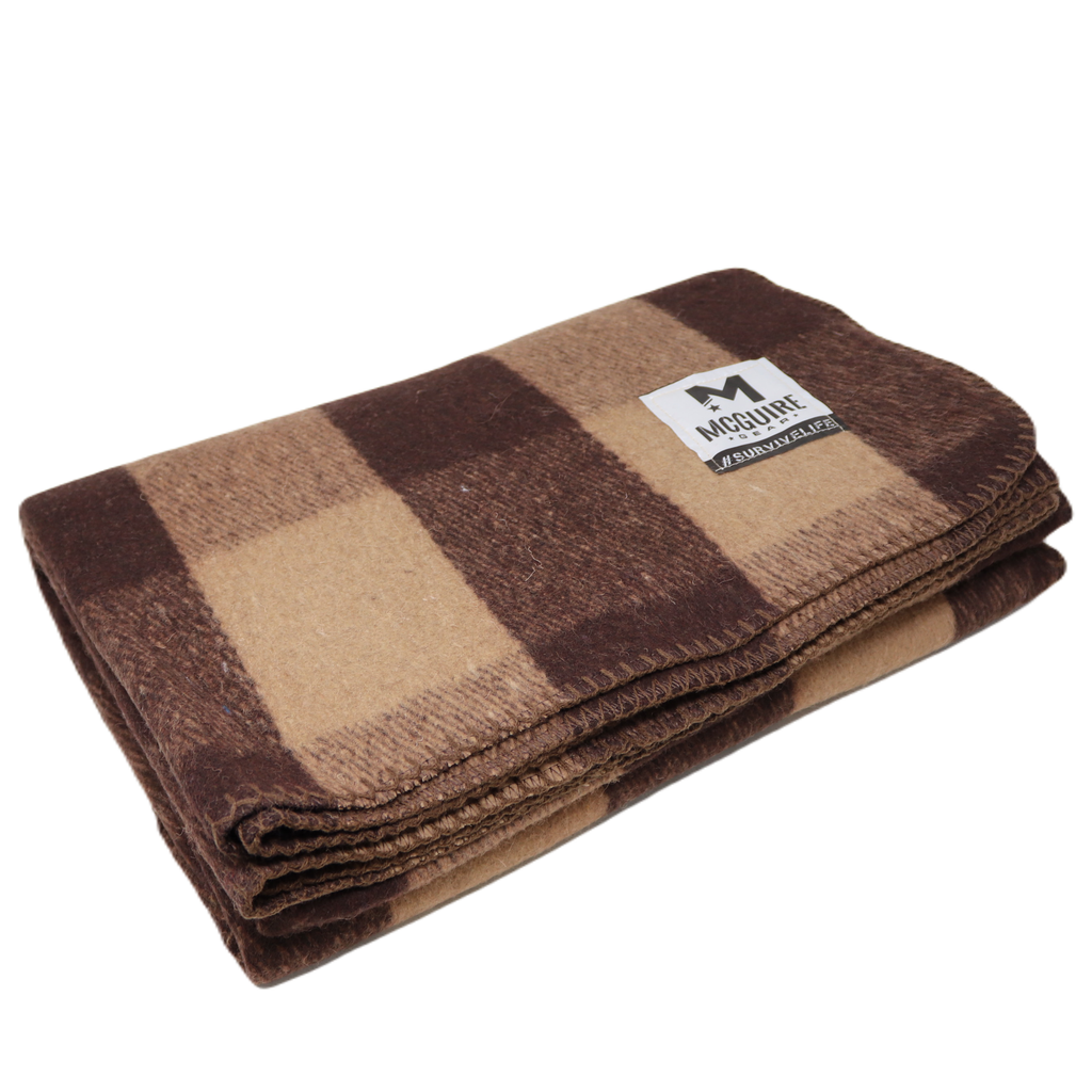 Bunkhouse Plaid Wool Camping Blanket