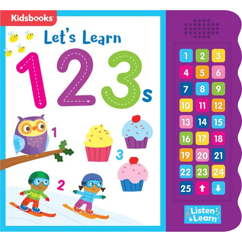 27-Button Sound Book Let's Learn 123s - Board Book