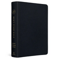 ESV Men's Study Bible (Genuine Leather, Black) - Leather