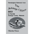 Genealogical Abstracts from the Autauga Citizen, 1853, in Prattville, Autauga County, Alabama