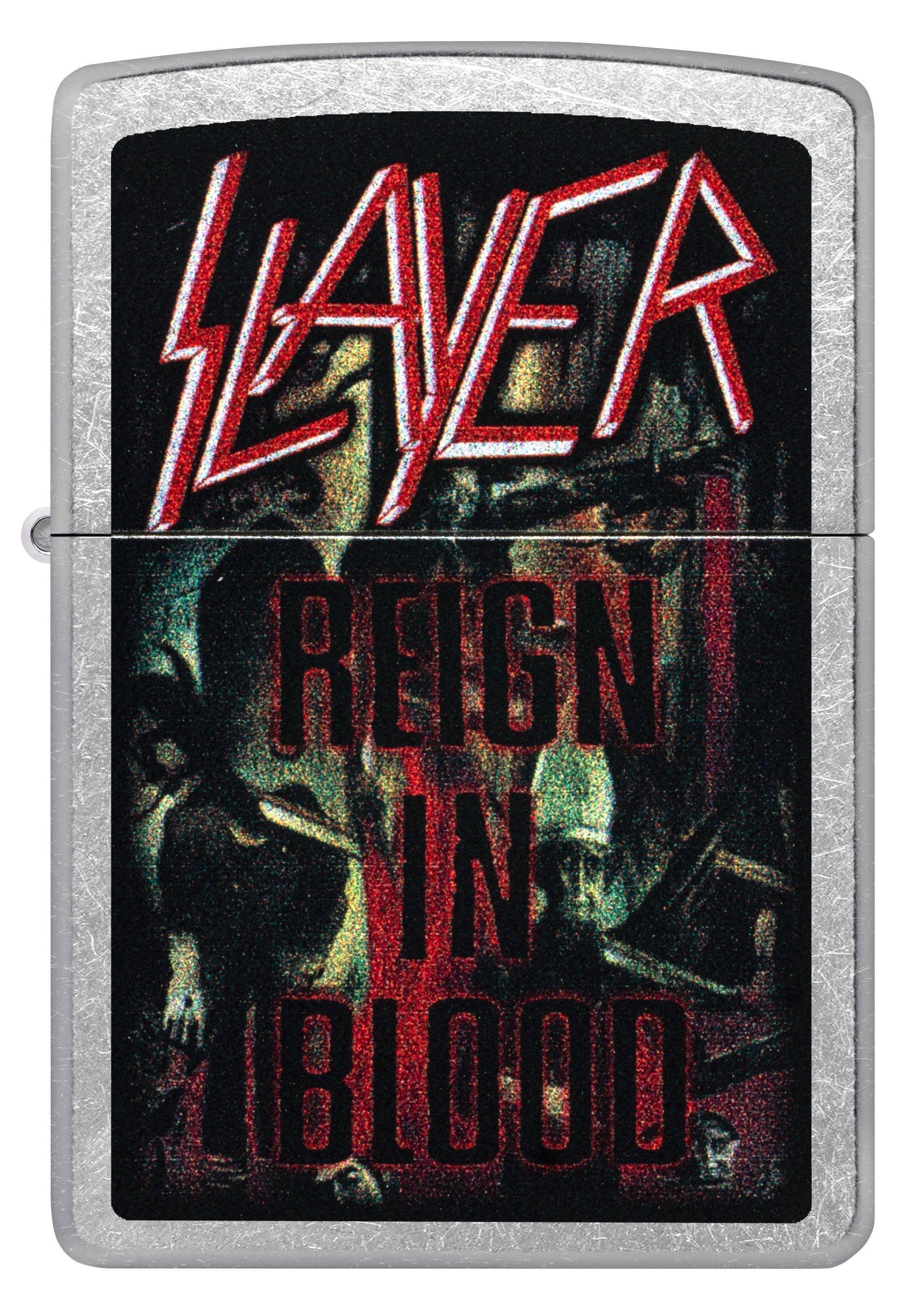 Zippo Slayer Reign In Blood Street Chrome Lighter #47221
