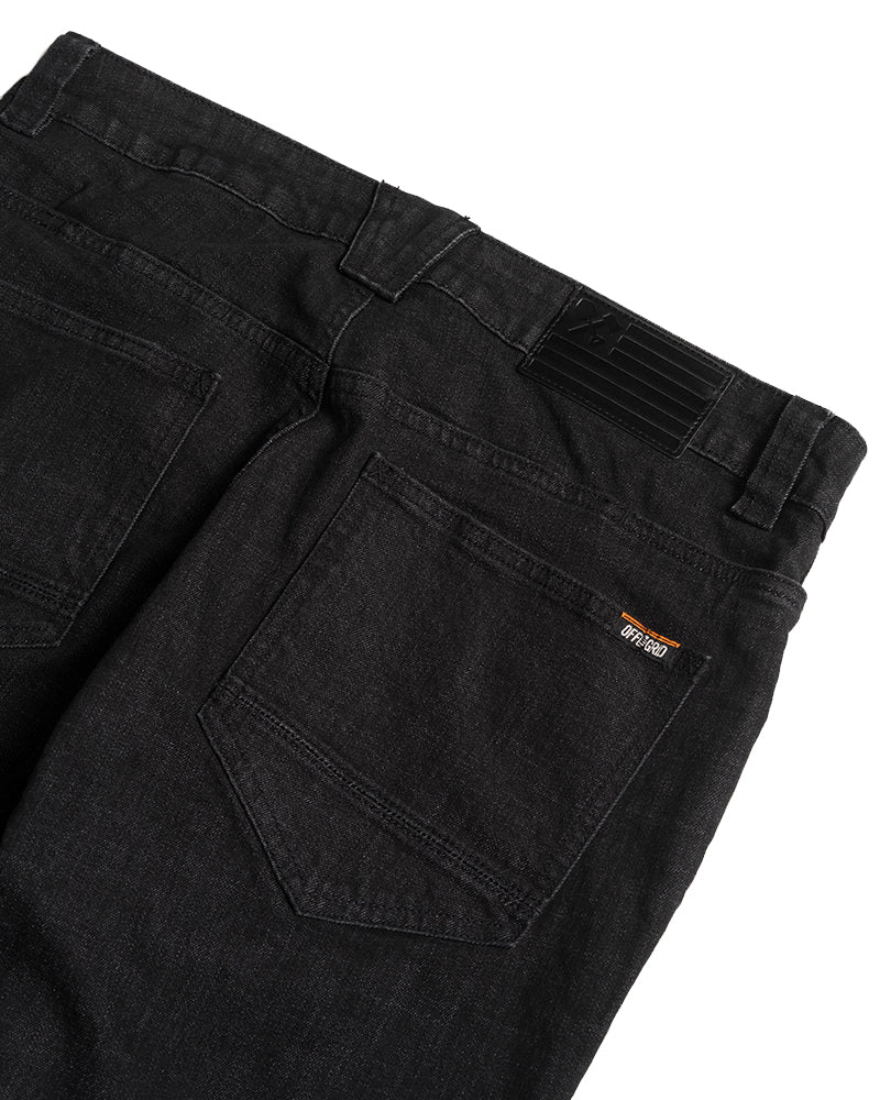 Hideout Denim Taper Fit Pants - Black