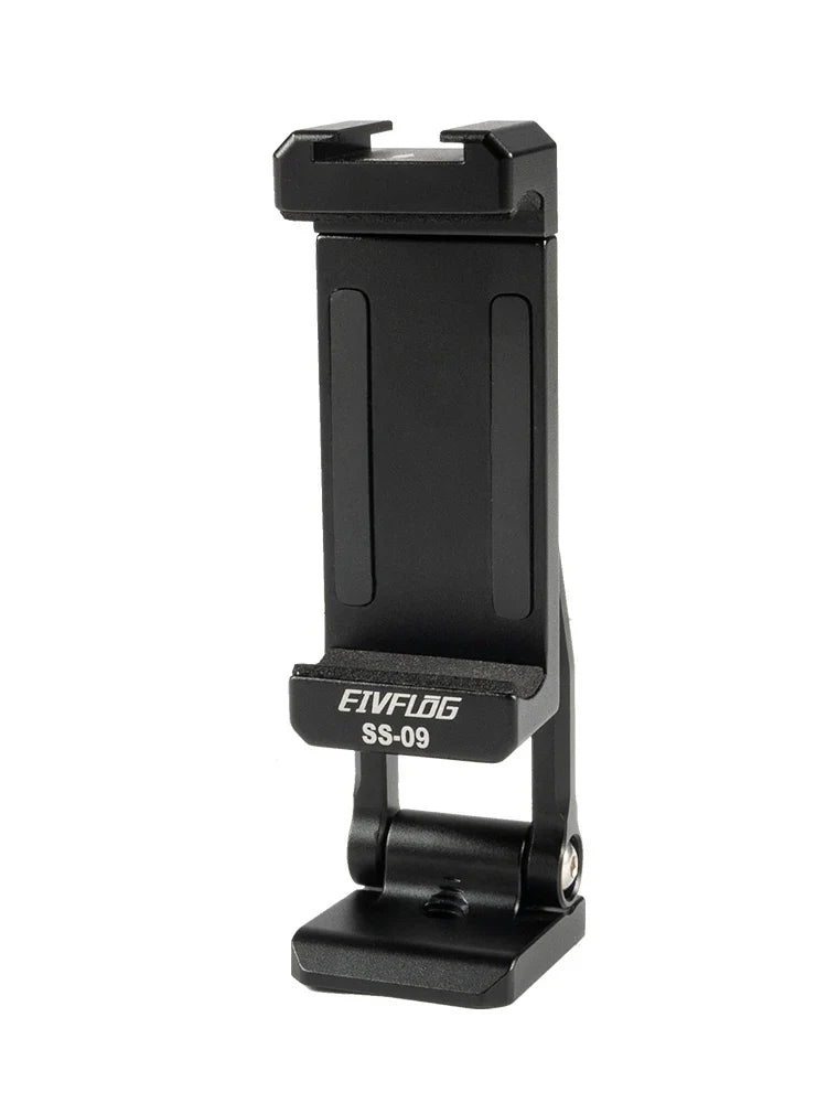 Linkogear Aluminum Phone Clamp Mount 360° Rotating Cold Shoe Tripod