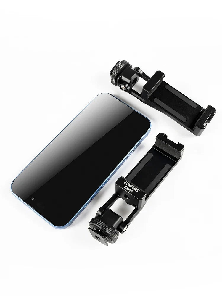 Linkogear Aluminum Phone Clamp Mount 360° Rotating Cold Shoe Tripod