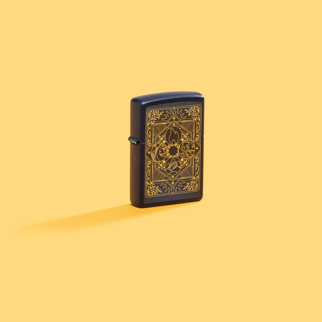 Zippo Earths Elements Design, Navy Blue Matte Lighter #48958