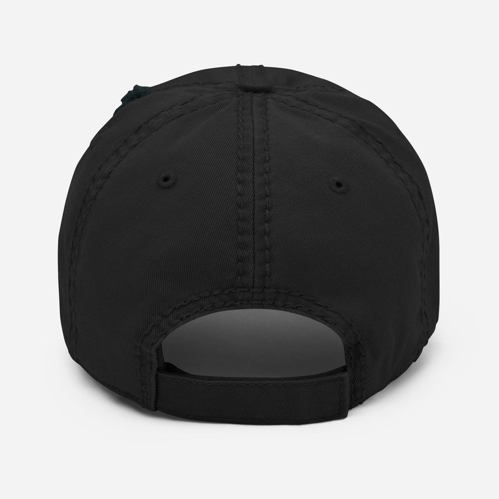 Skull Logo Distressed Dad Hat
