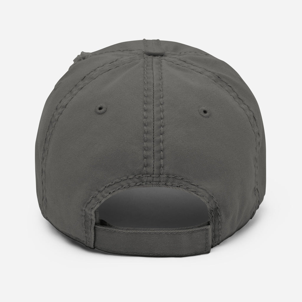 Skull Logo Distressed Dad Hat