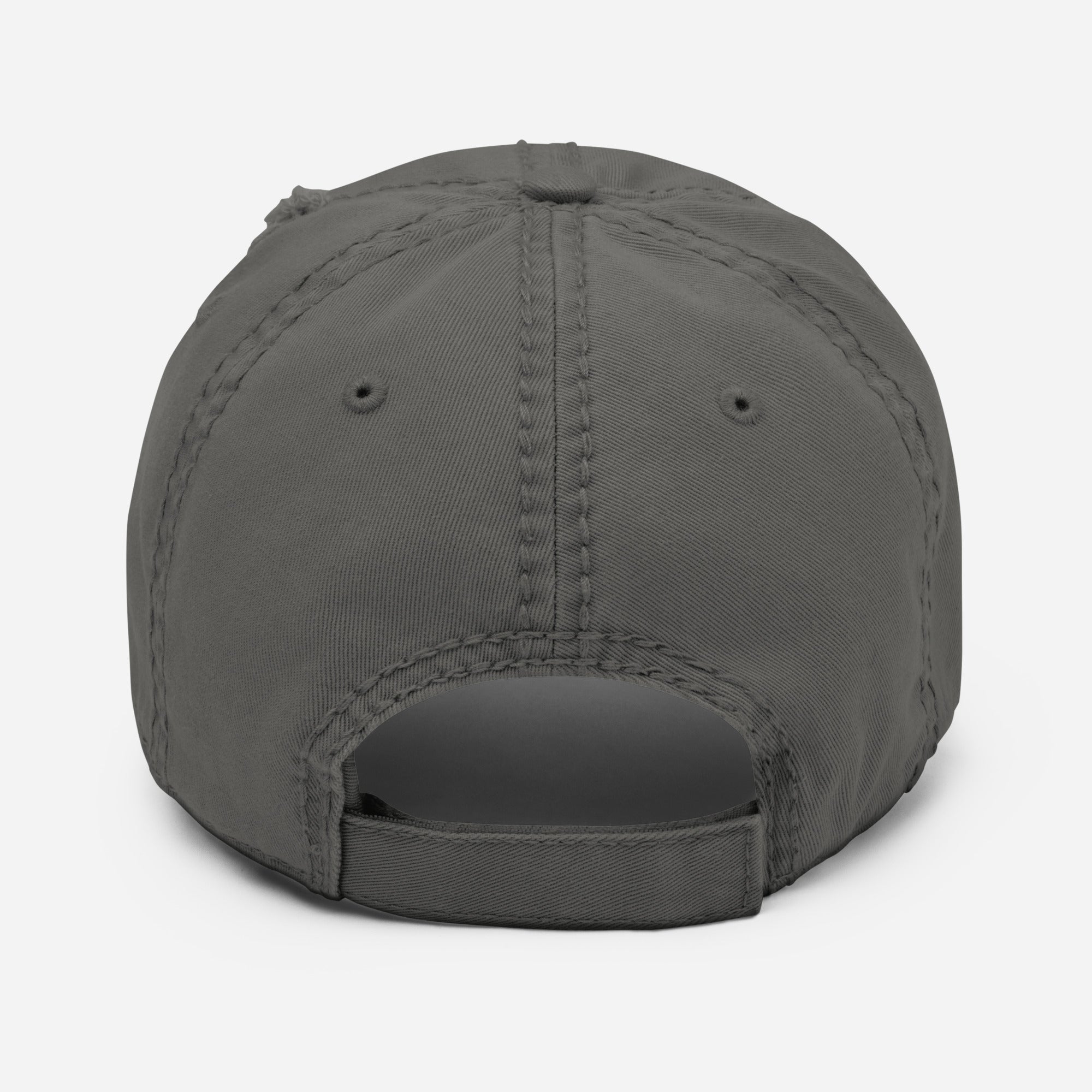 Skull Logo Distressed Dad Hat