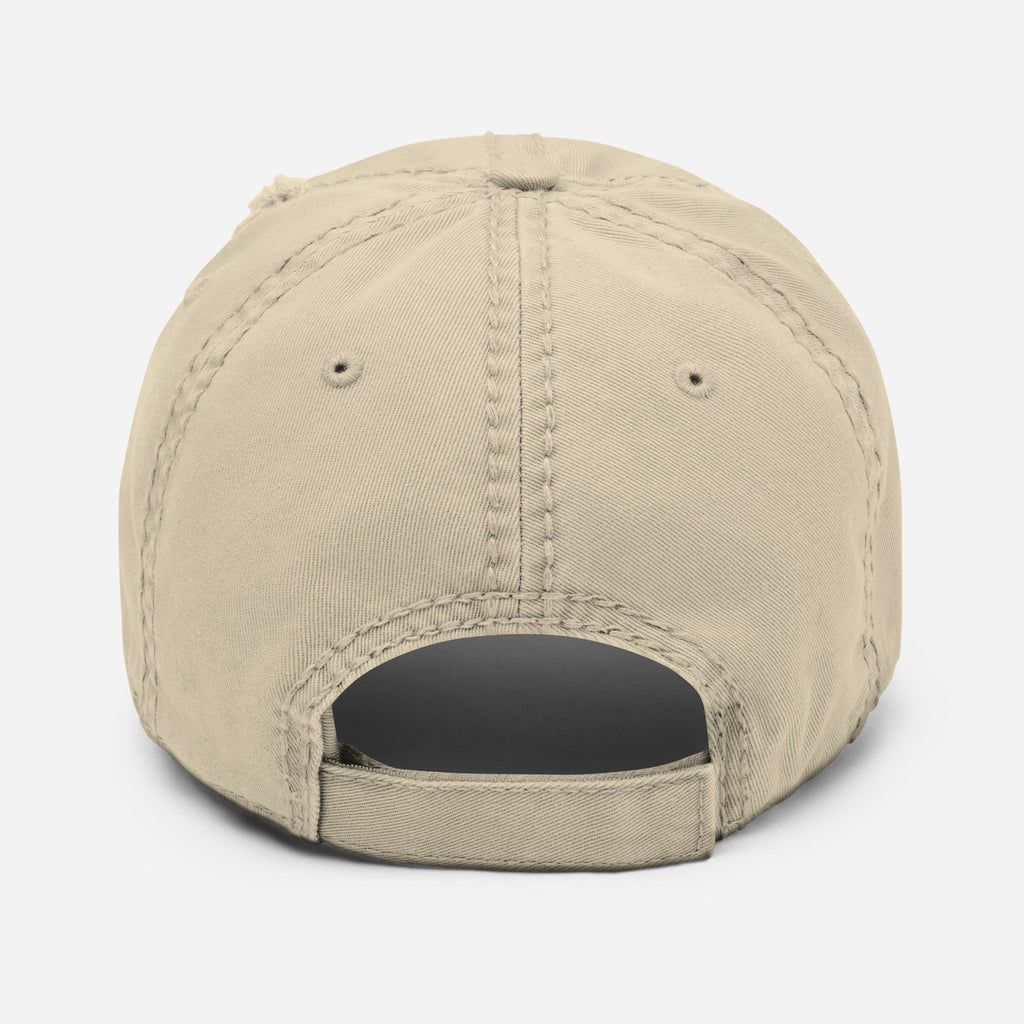 Skull Logo Distressed Dad Hat
