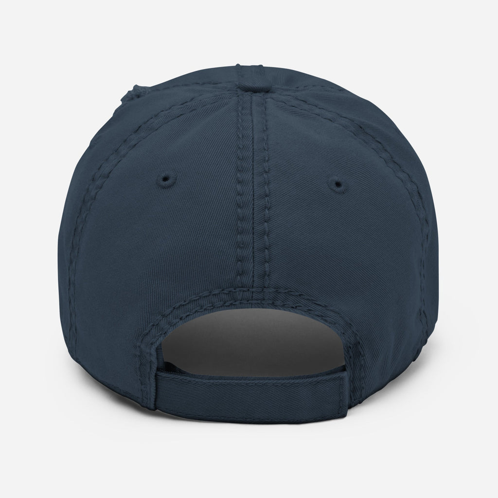 Skull Logo Distressed Dad Hat