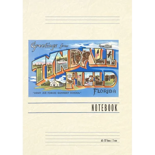 Vintage Lined Notebook Greetings from Tyndall Field, Florida - Paperback