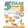 5 STAAR Grade 3 Math Practice Tests: Extra Practice to Help Achieve an Excellent Score - Paperback