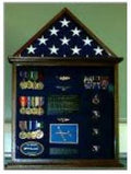 Flag Case, Flag and Badge display cases, 5'x8' flag