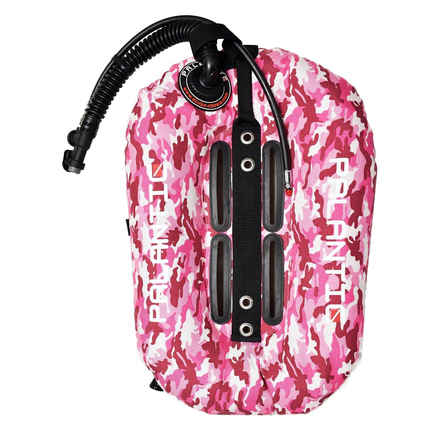 Palantic Neptune Pro Diving Donut Wing Single Tank 30lbs, Pink Camo w/ White Accent