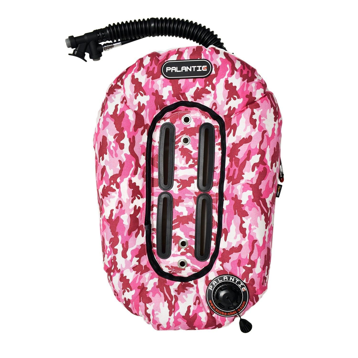 Palantic Neptune Pro Diving Donut Wing Single Tank 30lbs, Pink Camo w/ White Accent