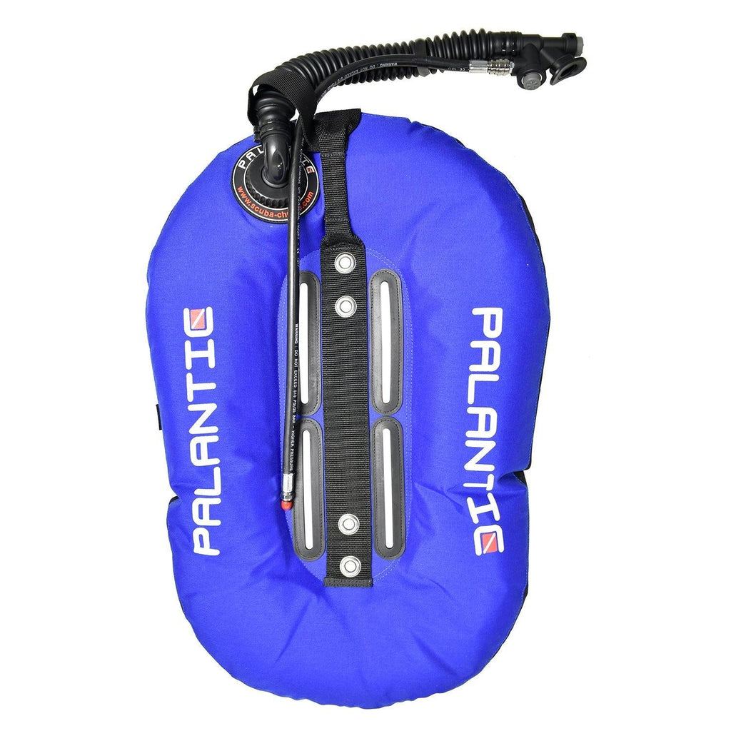 Palantic Neptune Pro Diving Donut Wing Single Tank 30lbs, Blue w/ Black Accent