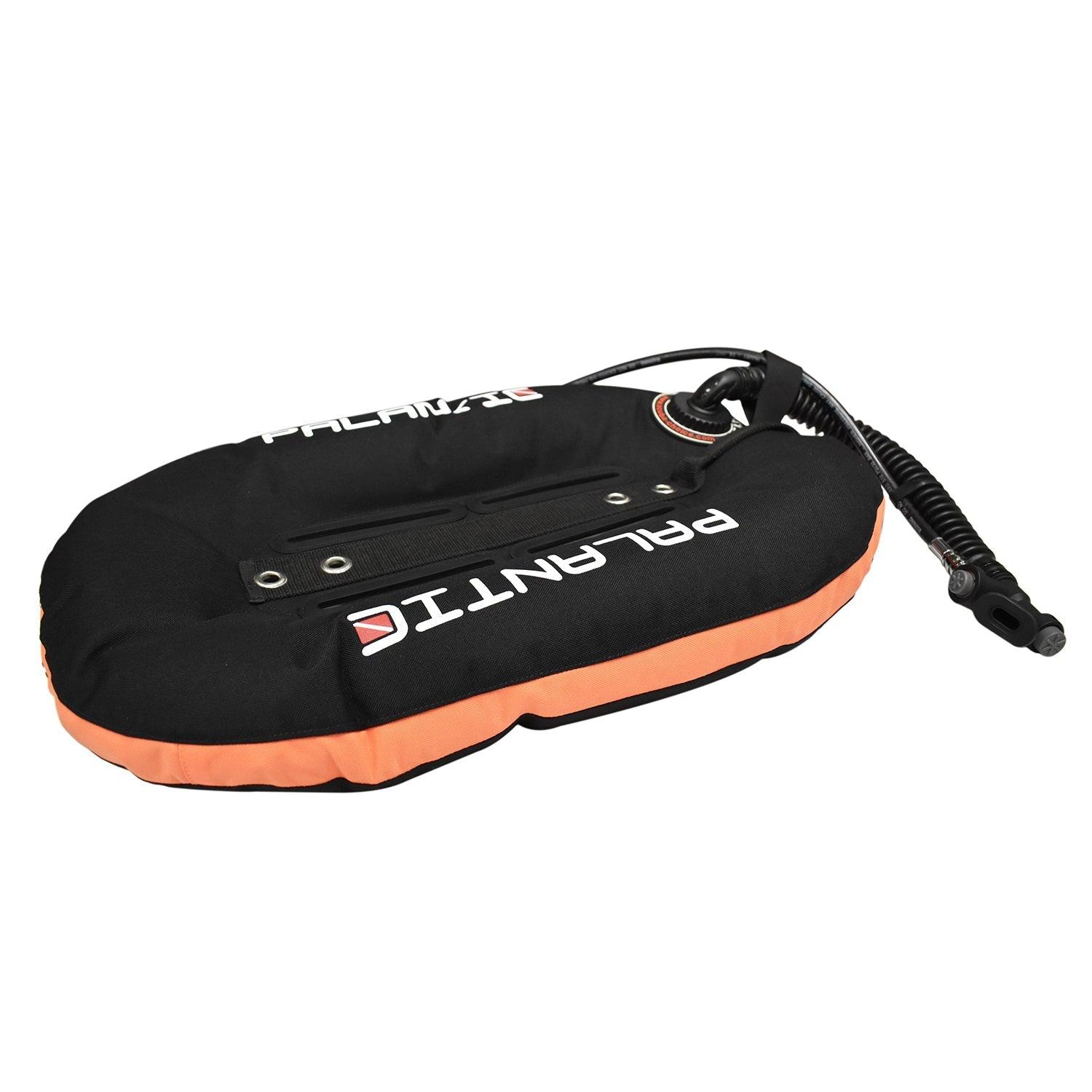 Palantic Neptune Pro Diving Donut Wing Single Tank 30lbs, Black w/ Orange Accent