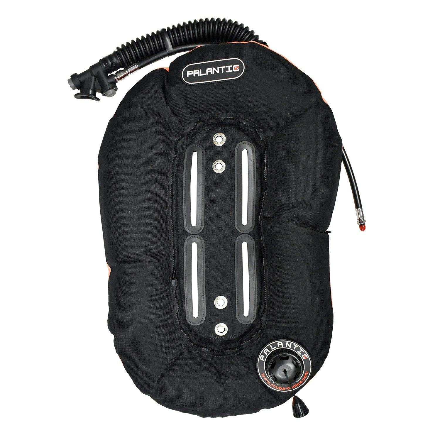 Palantic Neptune Pro Diving Donut Wing Single Tank 30lbs, Black w/ Orange Accent