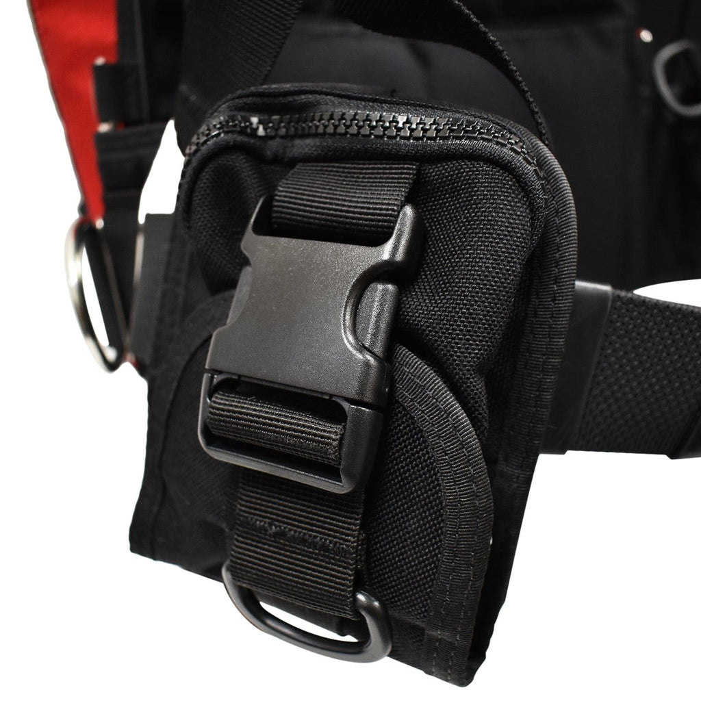 Palantic Donut Wing Single Tank Harness System, Red