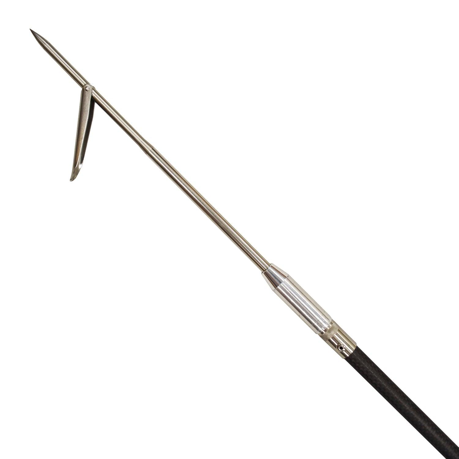 HEAVY DUTY CARBON FIBER 5' Travel Spearfishing 2-Piece Pole Spear Single BarpTip
