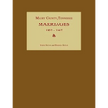 Maury County, Tennessee, Marriages 1852-1867