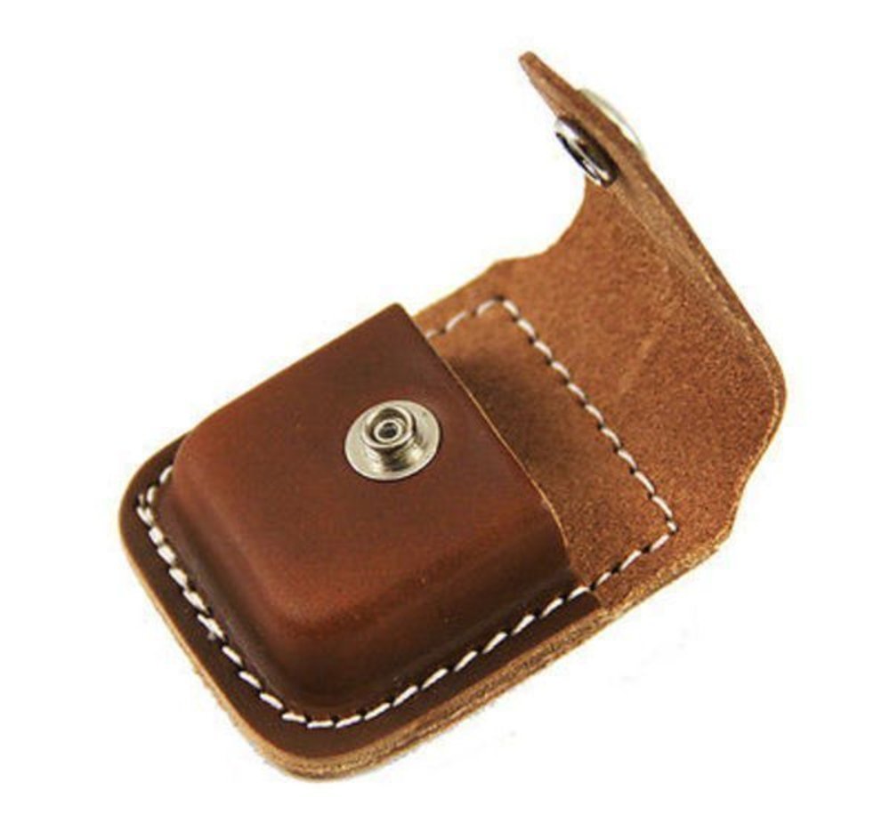 Zippo Karma Boomerang Black Matte & Leather Pouch Gift Box Set
