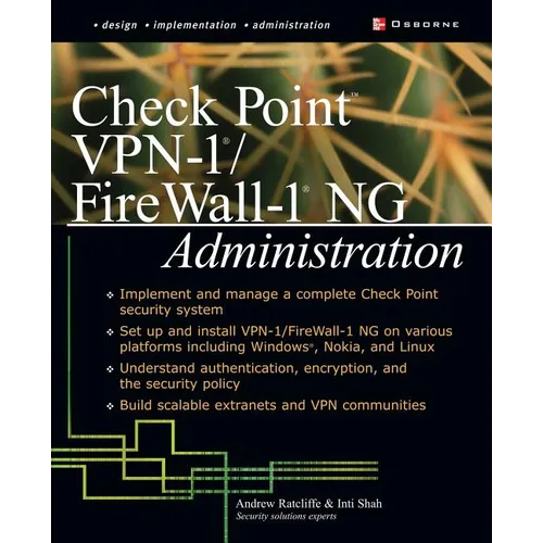 Check Point VPN-1/Fire Wall-1 NG Administration - Paperback