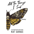All The Things I Said: Poems - Paperback