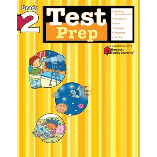 Test Prep: Grade 2 (Flash Kids Harcourt Family Learning) - Paperback