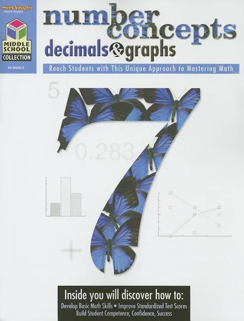 Middle School Collection: Math Reproducible Number Concepts, Decimals, & Graphs - Paperback