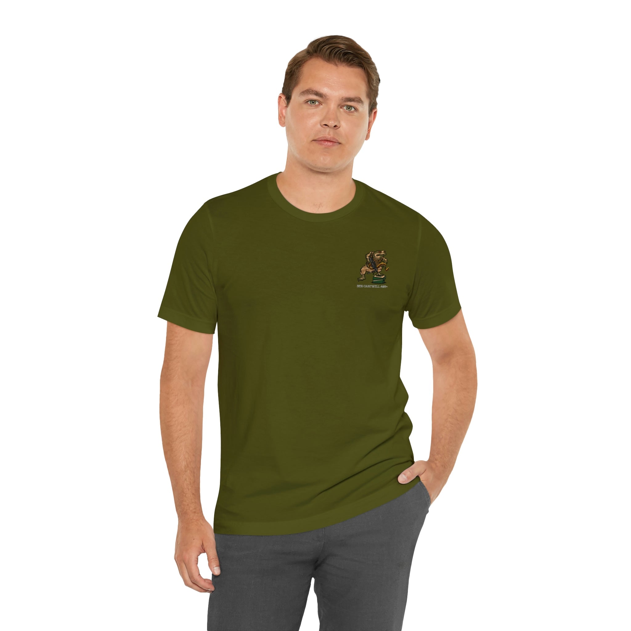 M249 SAW Frog - Front Print - Short Sleeve Tee