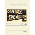 Vintage Lined Notebook Greetings from Brighton, England