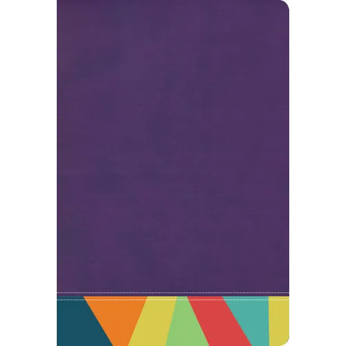 Rvr 1960 Biblia de Estudio Arcoiris, Morado/Multicolor - Imitation Leather