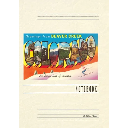 Vintage Lined Notebook Greetings from Beaver Creek