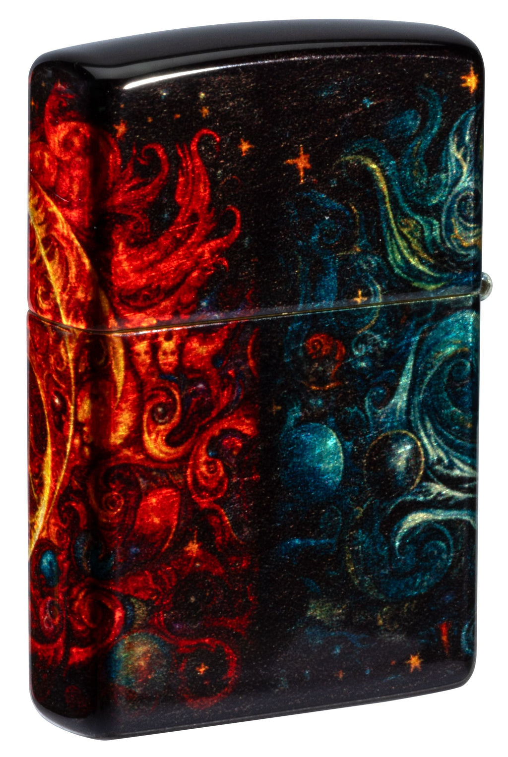 Zippo Spiritual Sun and Moon Design, 540 Tumbled Brass Fusion Lighter #46563
