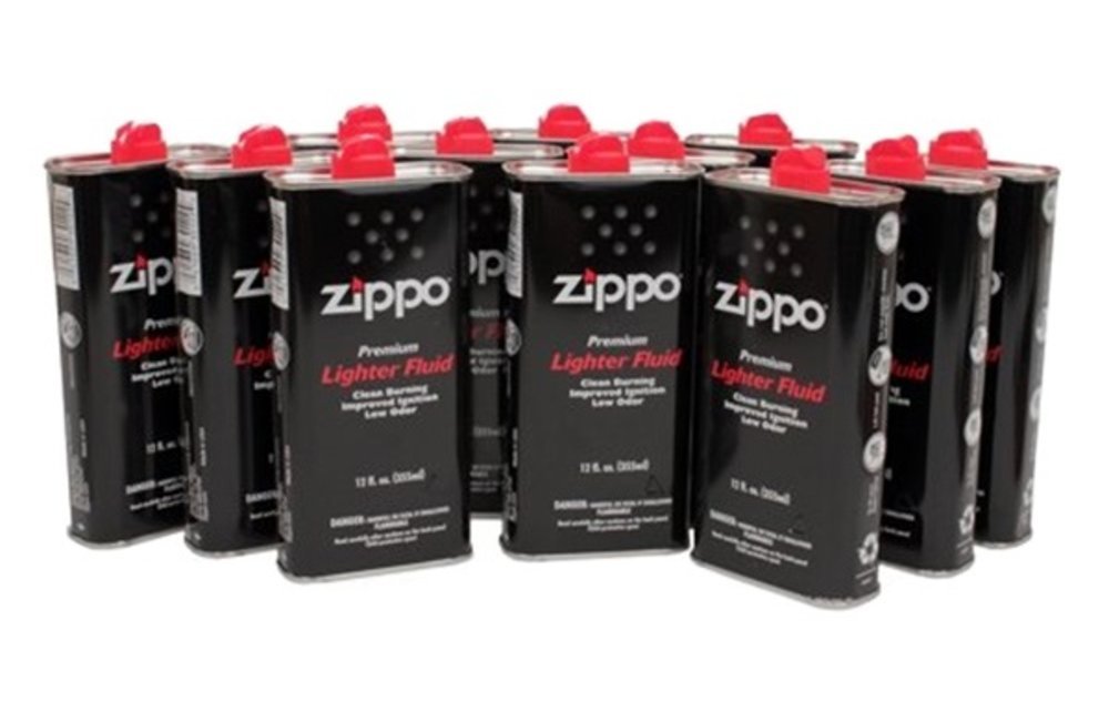 (12 Cans) Zippo Lighter Fluid – 12 oz (355 ml) Each – For All Pocket Lighters #3365