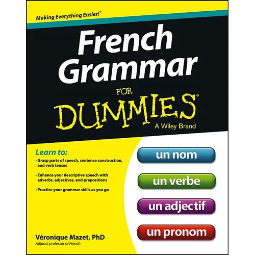 French Grammar for Dummies - Paperback