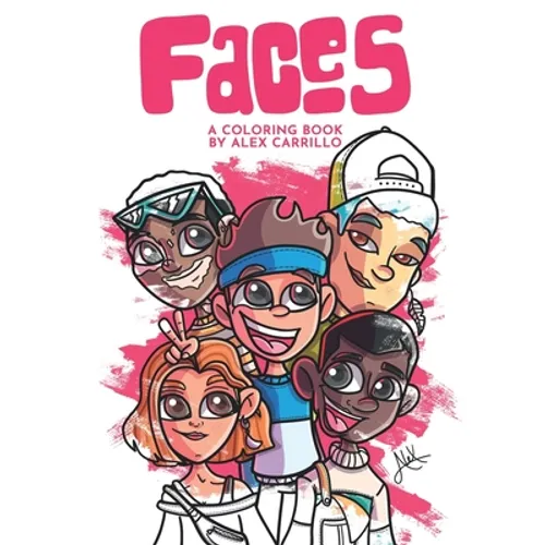 Faces: A Coloring Book by Alex Carrillo - Paperback