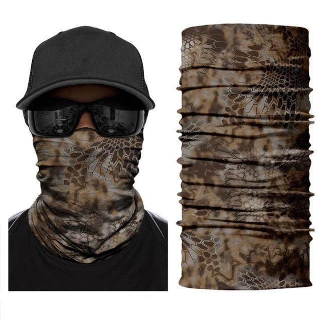 Face Mask Bandana Scarf Neck Warmer Sports Balaclava Hunting Camping Headband Buff Headscarf Camo Army Military Bicycle Camping Hiking Climbing Face Mask Headband Windproof Head Scarves Neck Warmer Cycling Camping Hiking Men Women